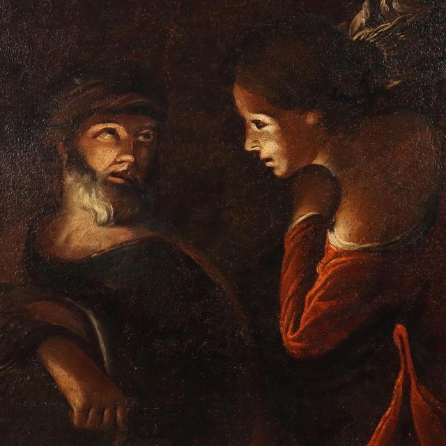 Italian School, Nativity, 18th Century, Oil on Canvas For Sale - Image 8 of 13