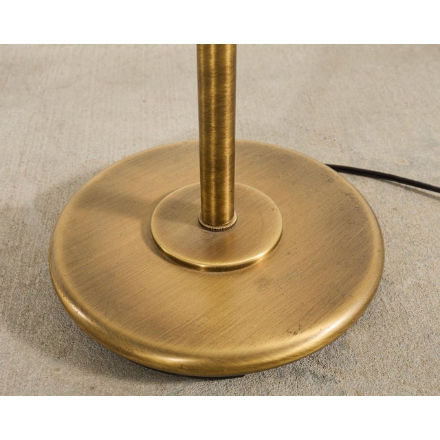 Casella Style Bronzed Swing Arm Pharmacy Floor Lamp For Sale In Sacramento - Image 6 of 17