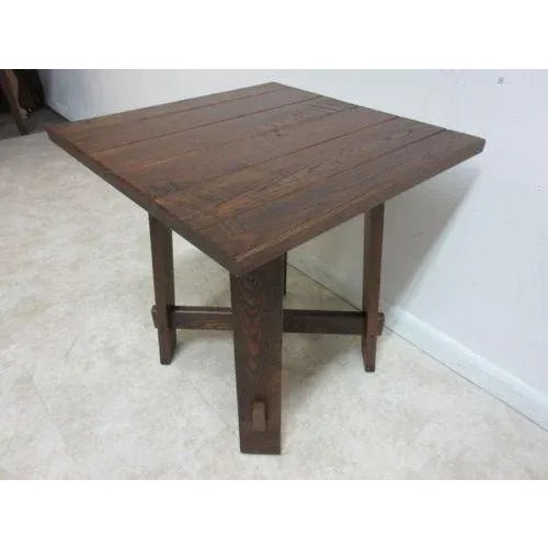 Made from oak in the 2000s in the style of Mission. Great shape, tight and sturdy. Shows some minor wear. Please see...