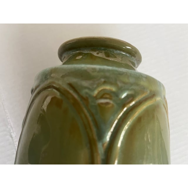 Arts & Crafts Arts & Crafts Mellow Green Vase Circa 1900 For Sale - Image 3 of 9