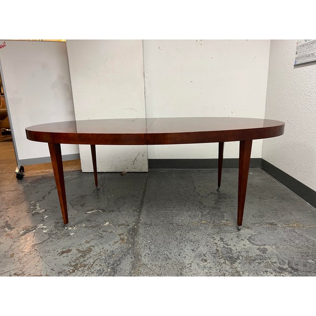 1990's Baker Furniture Michael Vanderbyl "Archetype" Oval Extension Dining Table Chairish
