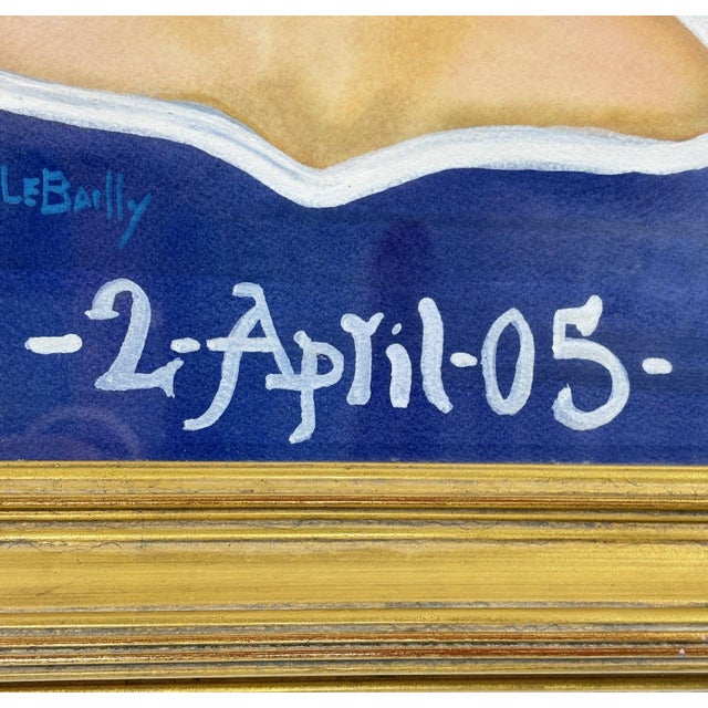 2000 - 2009 2005 Signed Steve LeBailly Original Mixed-Media Portrait – "Ethereal Figure" For Sale - Image 5 of 11