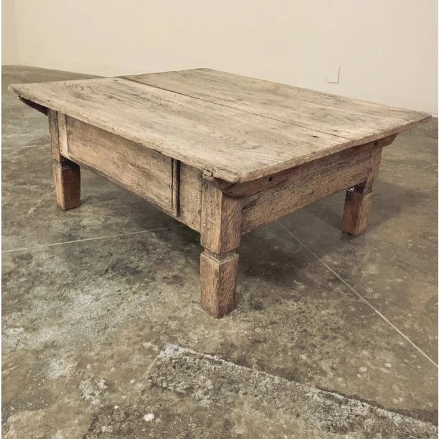 Mid 18th Century 18th Century Rustic Dutch Coffee Table in Stripped Oak For Sale - Image 5 of 13
