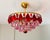 Vintage French Style Crystal Chandelier – Hand-Painted Pink & Ruby Red Prisms For Sale - Image 17 of 18