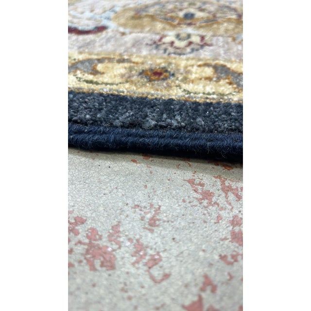 Indo Persian Tabriz Rug Wool & Silk 9’ X 12’ For Sale - Image 12 of 13
