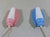 Pink & Blue Wall Lamps, 1950s, Set of 2 For Sale - Image 12 of 18