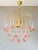 1970s Vintage Pink Murano Flower Chandelier, 1970s For Sale - Image 5 of 10