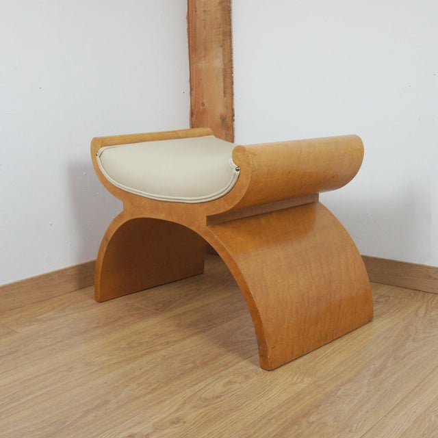 1930s X-Framed Stool by Harry & Lou Epstein, 1930s For Sale - Image 5 of 5