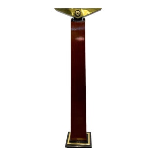 Vintage Relco Italia Italian Neoclassical Style Brass Torchière Floor Lamp For Sale