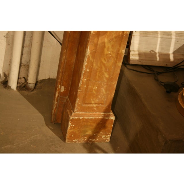 Antique Wood Fireplace Mantle, 1850s For Sale - Image 13 of 18