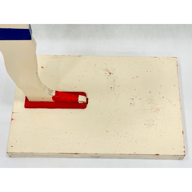 Wood Art Deco Style Swimmer Standing Butler with Serving Tray, 1950s For Sale - Image 7 of 14