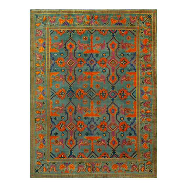 Nazmiyal Collection 16th Century Oushak Inspired Rug For Sale