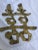 Mid 20th Century Chinese Brass Wall Accents for Happy Good Luck & Love - Set of 3 For Sale In Naples, FL - Image 6 of 9