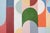Paper 2026, Bauhaus Geometric Triptych Painting in Vivid Pastel Tones, Chromatic Deco Radiance, Acrylic Paint on Watercolor Paper For Sale - Image 7 of 11