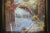 Vintage European Village Scene Oil Painting, Original Art Gold Washed Plaster Frame For Sale - Image 12 of 13