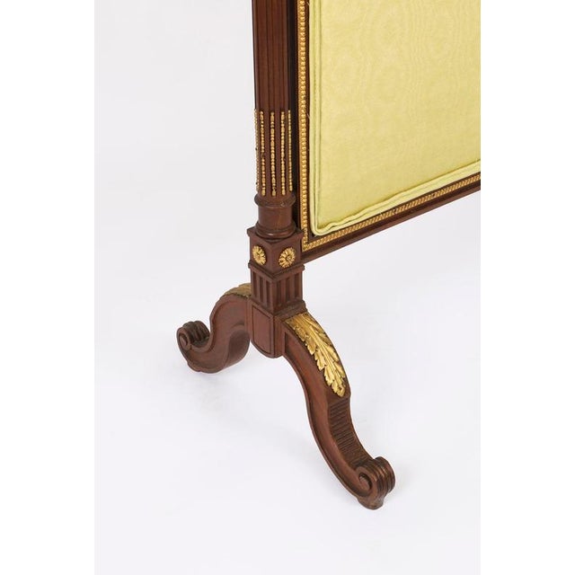 Antique Louis XVI Revival French Mahogany Firescreen, 1870s For Sale - Image 10 of 18