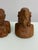 Wood Vintage Maasai Hand-Carved Wood Bust Sculptures, Pair For Sale - Image 7 of 12