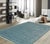 Pasargad Home Gramercy L. Blue Area Rug, 7' 9'' X 9' 9'' For Sale In New York - Image 6 of 6