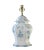 Early 21st Century Pair Vintage Chinoiserie 6 Sided Blue and White Painted Tole Temple Jar Lamp For Sale - Image 5 of 8