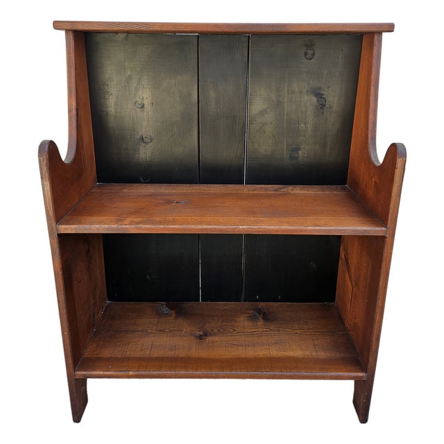 Pine Bookcase Bucket Bench For Sale