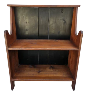 Pine Bookcase Bucket Bench