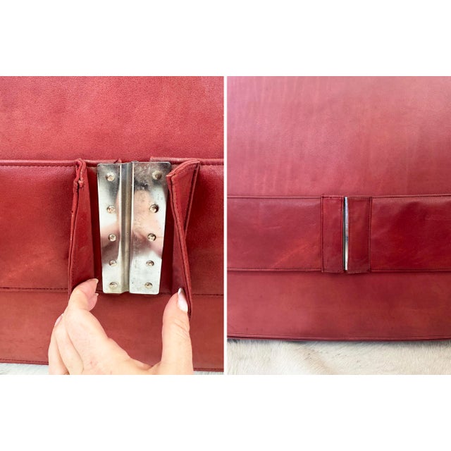 Metal 1964 Original 932-Quartet Leather Sofa Sectional Mario Bellini for Cassina, 2 Pieces For Sale - Image 7 of 17