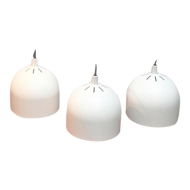Mid-Century German Space Age White Pendant Lamp from Staff Leuchten For Sale
