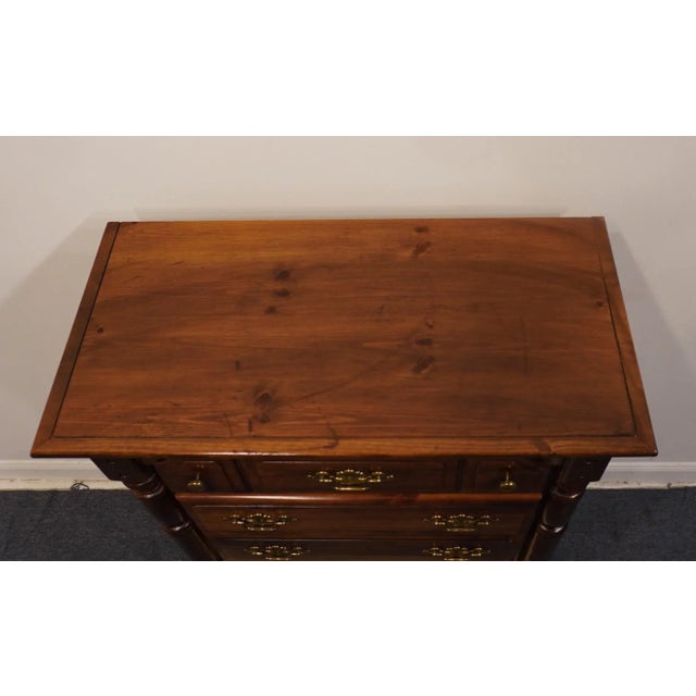 Brown Rock City Little Rock, Ar Rustic Americana Solid Pine 38" Chest of Drawers 1184-251 For Sale - Image 8 of 11