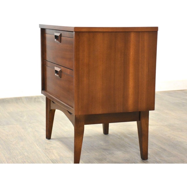 Mid-Century Modern 1960s Walnut Mid Century Nightstand For Sale - Image 3 of 7