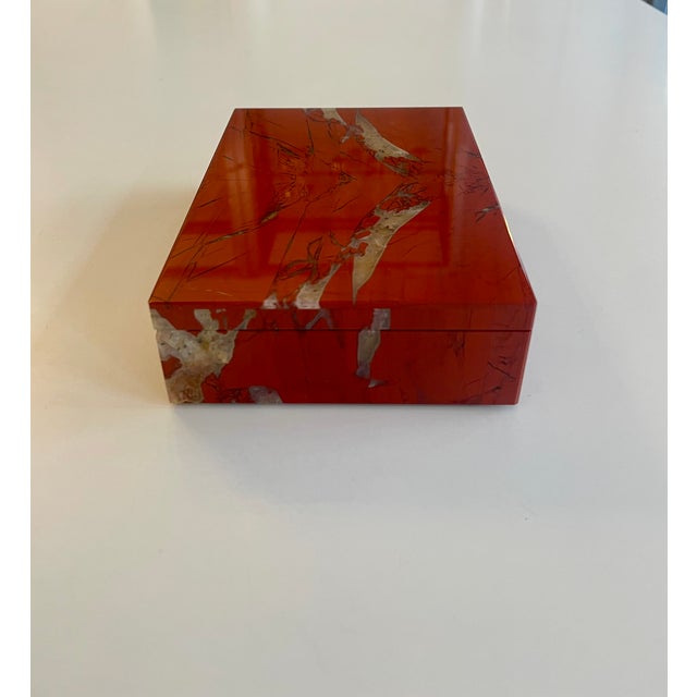 Handcrafted Jasper Box with Quartz Inclusions, 1950 For Sale - Image 10 of 13