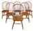 6 Vintage Kli Logatec Slovenia Windsor Style Solid Maple Bow Back Dining Chairs For Sale