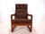Wood Teak and Leather Lounge Chair from EMC, 1960s For Sale - Image 7 of 18