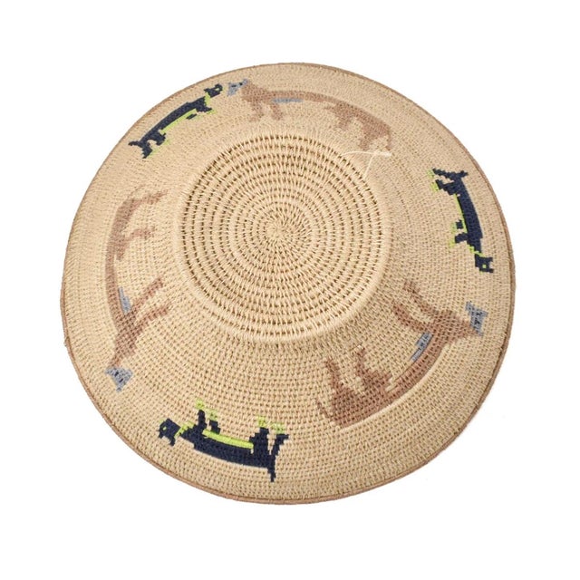 Textile Early 20th Century Sisal Handwoven Beige Animal Basket Eswatini 12inch For Sale - Image 7 of 7