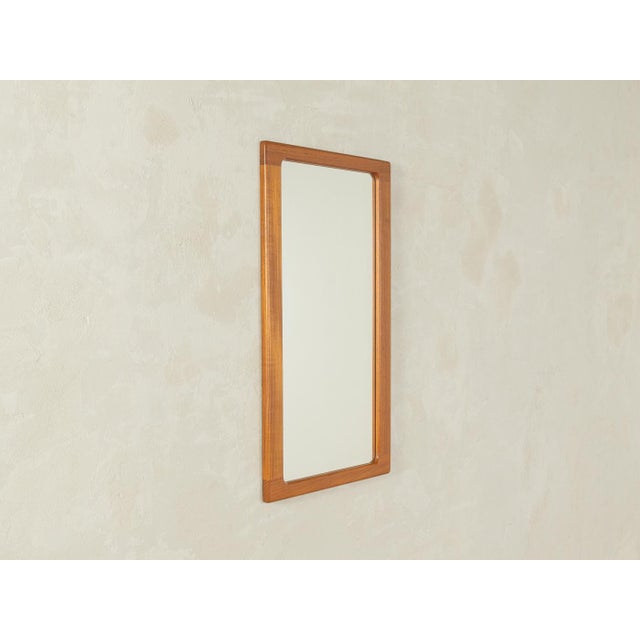 Wood Mirror from CFC Silkeborg, 1960s For Sale - Image 7 of 7