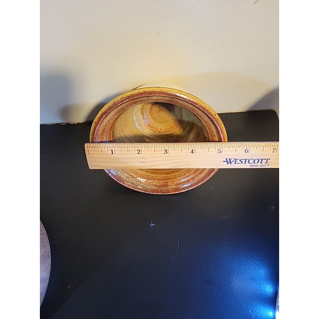 Auburn Gourmet Studio Pottery Chip Dip Serving Crock For Sale - Image 8 of 12