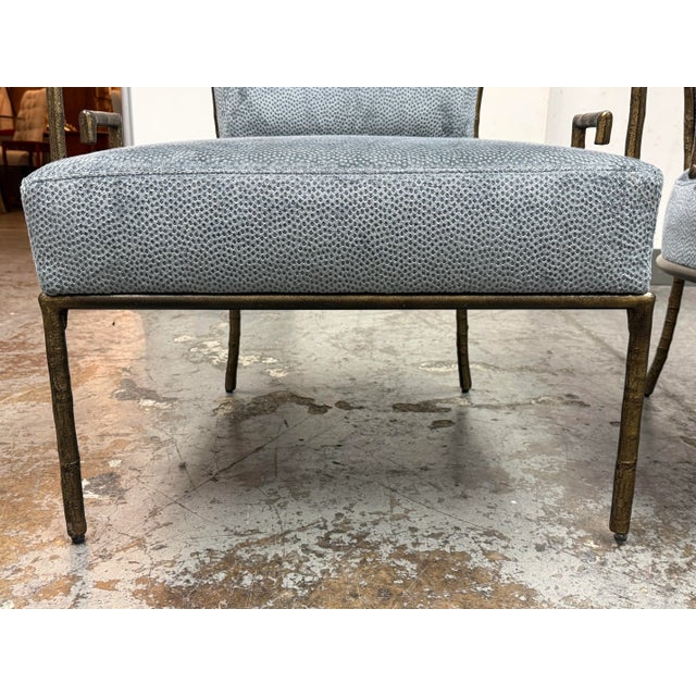 Bernhardt Interiors Skylar Arm Chairs, Pair For Sale - Image 9 of 12