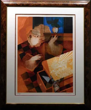 Sunol Alvar "Le Tiroir Ouvert" Lithograph 1982 Hand Signed Framed