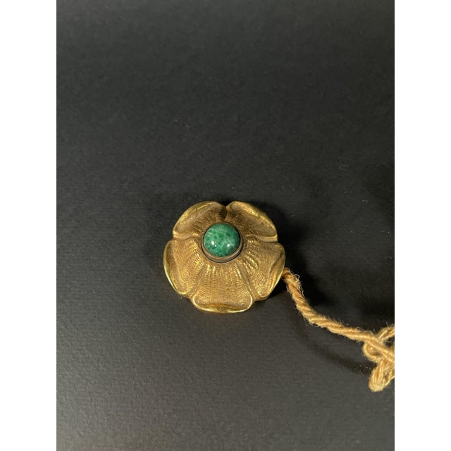 Art Decò Maison Charles Credited Guilt Bronze Doorbell Art Deco period bronze doorbell entirely gilded with pure gold. It...