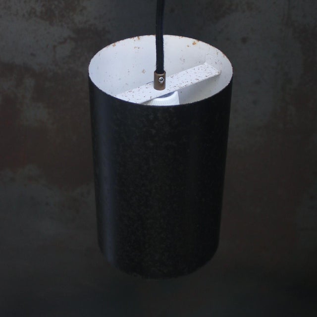 Metal Black Danish Pendant Lamps by Eila & John Meiling for Louis Poulsen, 1967 For Sale - Image 7 of 11