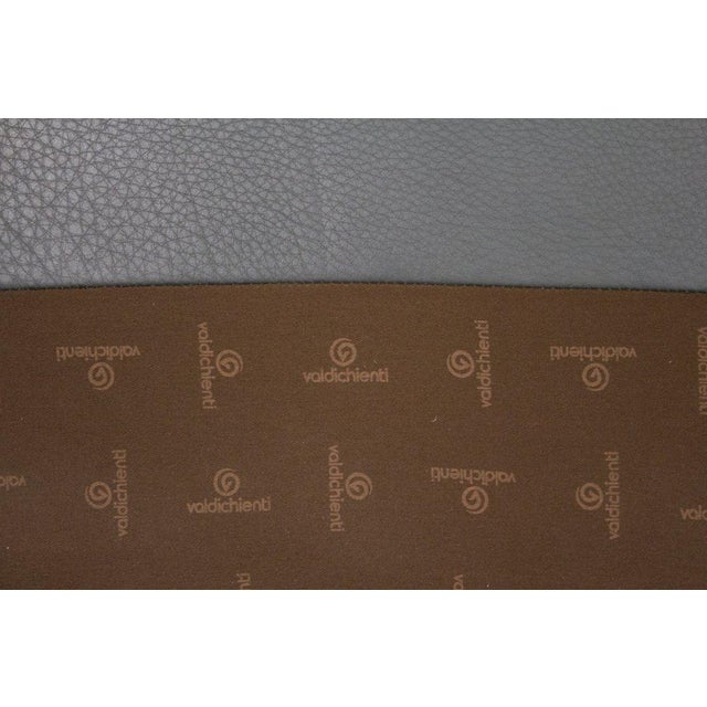 Metal Sofa and Lounge Chair in Anthracite Leather from Valdichienti, 1970s, Set of 2 For Sale - Image 7 of 11