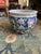 This large, Chinoiserie planter features brightly colored flowers and birds on a blue background. This is the ideal...