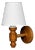 Frits Lindgren, Swedish Modern, Wall Sconce, Pine, Sweden, 1960s For Sale
