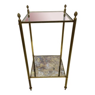 Gilded Bronze Side Table, 1950s For Sale