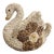 Mid 20th Century Shell Encrusted Ceramic Swan For Sale