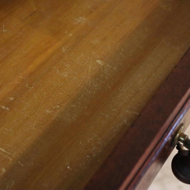 Antique Victorian Empire Walnut & Burl Step Back Bookcase C1880 For Sale - Image 18 of 18