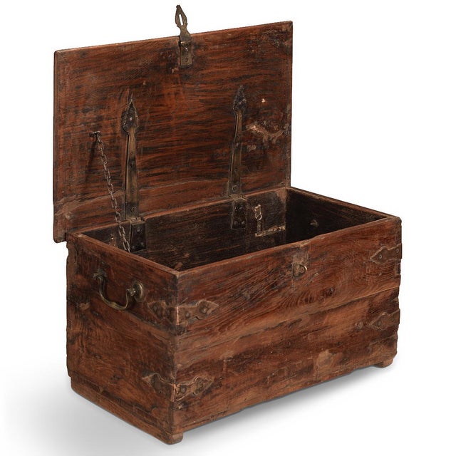 1930s Vintage Wooden Storage Box, 1930s For Sale - Image 5 of 7