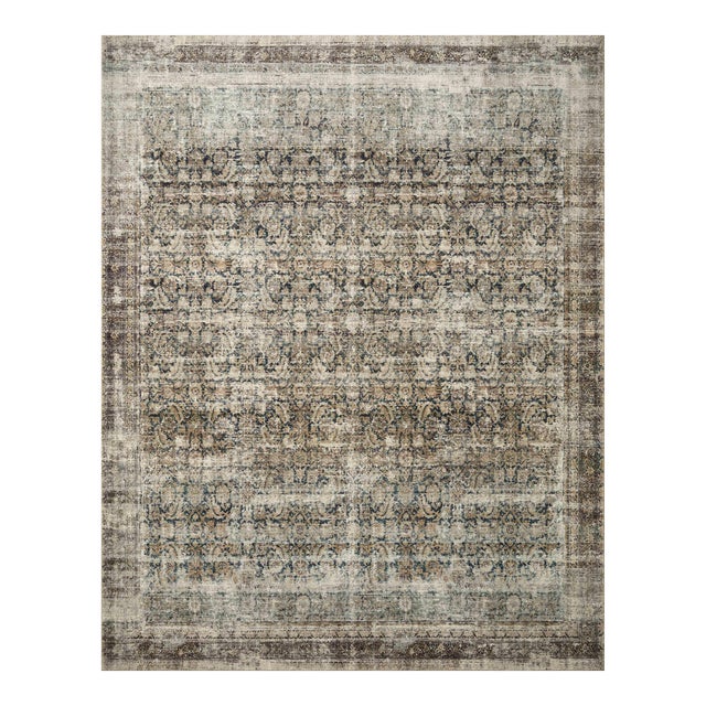 Amber Lewis x Loloi Morgan Navy / Sand 2'-3" x 9'-6" Runner Rug For Sale