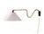 Voss Belysning, Articulating Wall Light, Paintated Brass, Metal, Denmark, 1950s For Sale In New York - Image 6 of 15