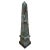 Marble Obelisk With Dramatic Black, Brown, and Grey Veining For Sale