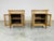 1970s National Furniture Directoire Style Brass Mesh and Beechwood Nightstands For Sale - Image 5 of 10